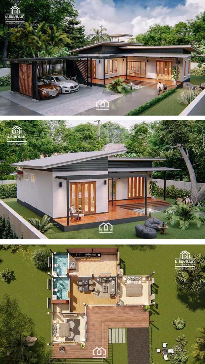 Modern, Villa-Style Single Storey House