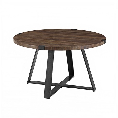 Wrightson Urban Industrial Faux Wrap Leg Round Coffee Table .