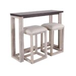 Aiden Linen Folding Pub Table & 2 Stools | Kitchen wall decor .