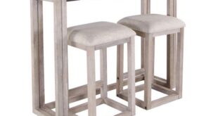 Aiden Linen Folding Pub Table & 2 Stools | Kitchen wall decor .