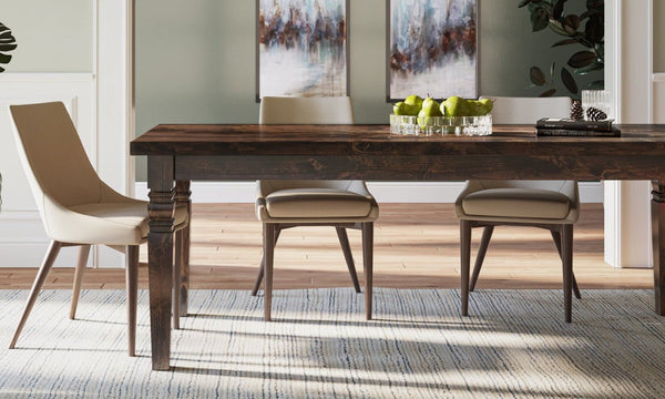 Charlotte Hand Cut Leg Dining Table - Made in USA, Custom – James+ .