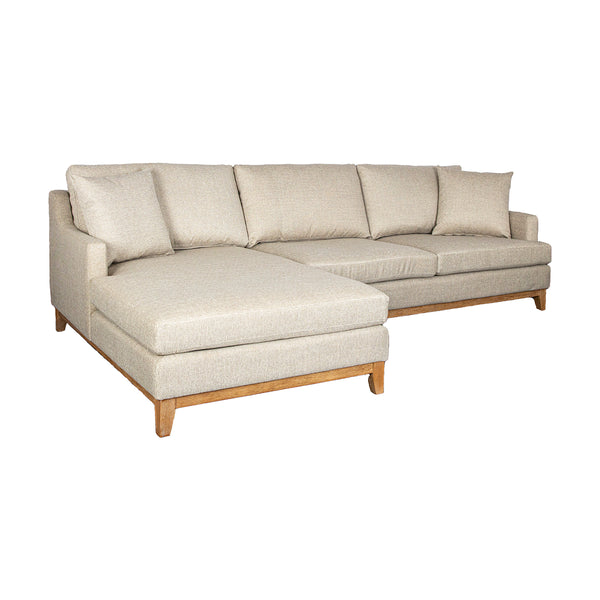 Lindon Sectional, Performance Fabric, Beige | Grove Collecti