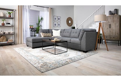 Arrowmask Charcoal 2 Piece 116" Sectional with Left Arm Facing .