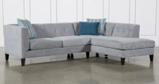 Avery II 2 Piece 103" Sectional With Right Facing Armless Chaise .