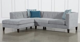 Avery II 2 Piece 103" Sectional With Left Facing Armless Chaise .