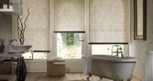 Bathroom Blinds | Blinds design, Living room blinds, Curtains with .