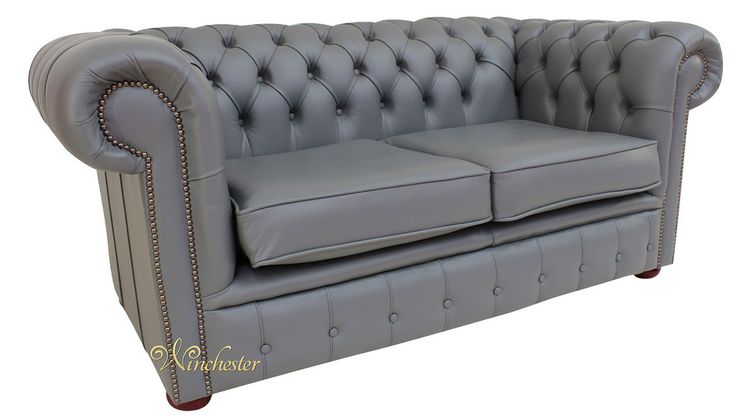 Grey Leather 2 Seater Sofa | Best leather sofa, Sofa decor, 2 .