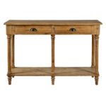Forty West Medium Brown Wash 48-Inch Console Table 22526 | Wood .