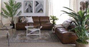 Burton Leather Armless 91" Sofa | Leather couches living room .