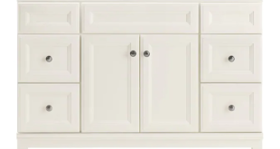 Diamond NOW Calhoun 48-in White Bathroom Vanity Base Cabinet .