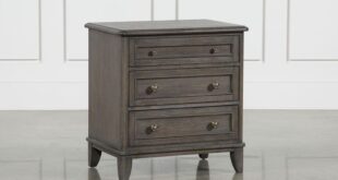 Candice II 3-Drawer 29" Nightstand With USB and Power Outlets .