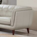 Solana Leather Sofa Collection, Ice | Top grain leather sofa .