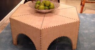 Casablanca coffee table is raffia wrapped and fabulous - from .