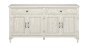 Custom Large Wood Buffet | 4-Doors with Beaded Inset | Ethan All