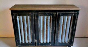 Corrugated Metal Sideboards | Rustic sideboard, Sideboard bar .