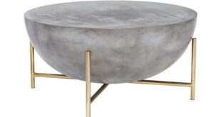 darbuka brass coffee table | Round coffee table modern, Concrete .