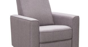 DEVON & CLAIRE Hampton Fabric Swivel Glider, Taupe SHF-1499N-TPE .