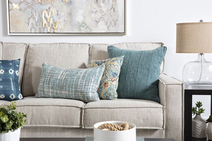 Escondido Sofa | Solid furniture, White accent pillow, Modern .