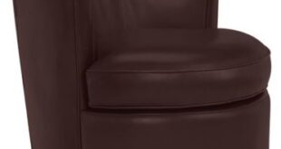 Otis Leather Swivel Chair - Modern Living Room Furniture - Room .