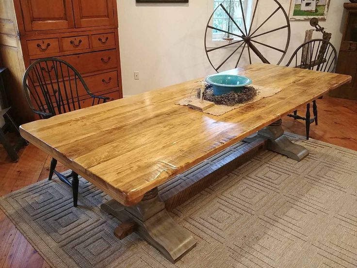 pft-003 | Farmhouse dining table, Farm table, Farmhouse dini