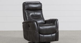 Gannon Flint Power Swivel Glider Recliner with Built-In Battery .