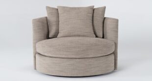 Nest II Gibson Mink 49" Swivel Cuddler | Living Spac