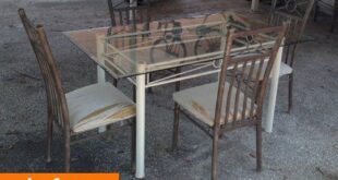 Before & After: Patio Table Gets Rustic Chic Makeover | Dining .