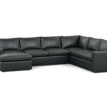 Frame 3 of "Nolita Sectional Group 1 Leather" - L shaped sofa with .