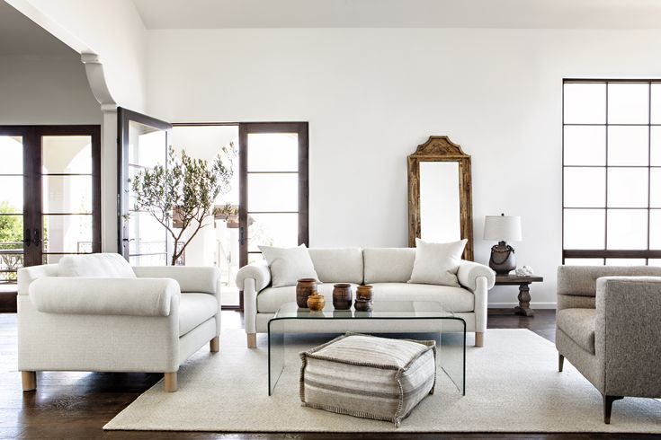 The Gwen Sofa by Nate + Jeremiah, a perfect mix of traditional and .