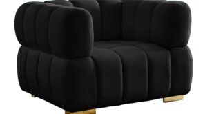 Meridian Furniture Gwen Black Velvet Chair | Black velvet chair .