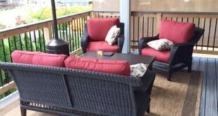 Hampton Bay Woodbury 4-Piece Wicker Outdoor Patio Seating Set with .