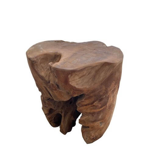 Knotted Wood Side Table - Two Design Love