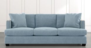 Kiara II 90" Light Blue Sofa | Light blue sofa, Classic furniture .