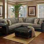 Black Leather Couch With Nailhead Trim • Variant Living | White .