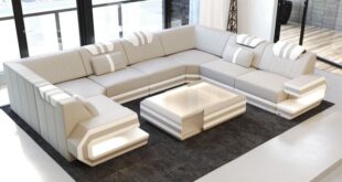 Leather Sectional Sofa San Antonio U Shape | Luxury sofa design .