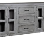 Brentview Gray Credenza | Wood credenza, Furniture, Adjustable .