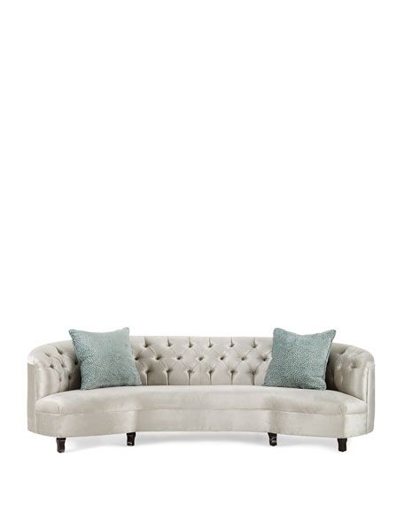 Haute House Mansfield Monroe Tufted Sofa 114" | Classy living room .