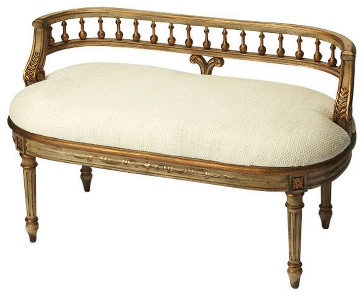 Butler Mansfield Guilded Cream Bench | Entry furniture, Furniture .