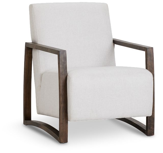 Furman Light Beige Fabric Accent Chair | Living Room - Accent .