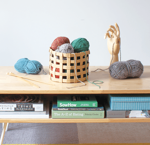 DIY paper weaving basket - Gather