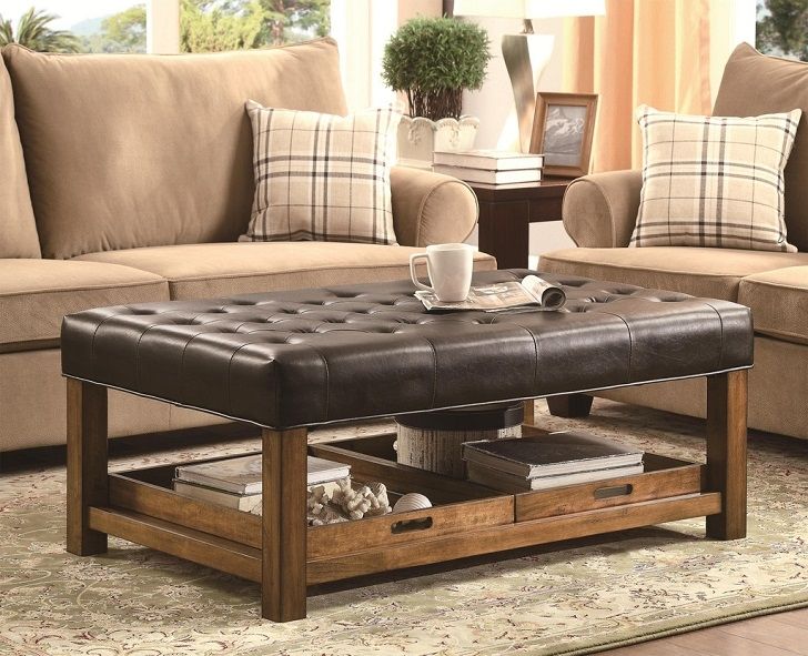 Leather Tufted Ottoman Coffee Table - Ideas on Foter | Leather .