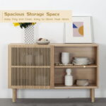 Williamspace 48.4" Wood Modern Sideboard with Sliding Door .