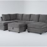Canela II Midnight 114" 2 Piece Sectional With Right Arm Facing .