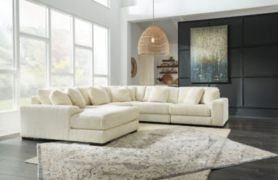 Lindyn Ivory 5-Piece Sectional with Chaise – Redwood Home Furnitu