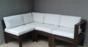 Simple Modern Outdoor Sectional DIY | Modern outdoor furniture .