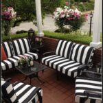 Black And White Striped Patio Cushions Look more at http .
