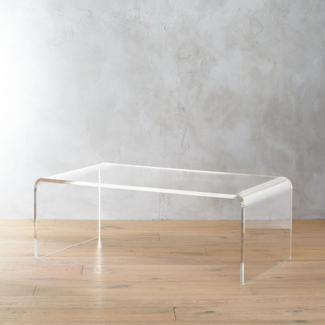 Peekaboo Acrylic Tall Coffee Table + Reviews | CB2 | Tall coffee .