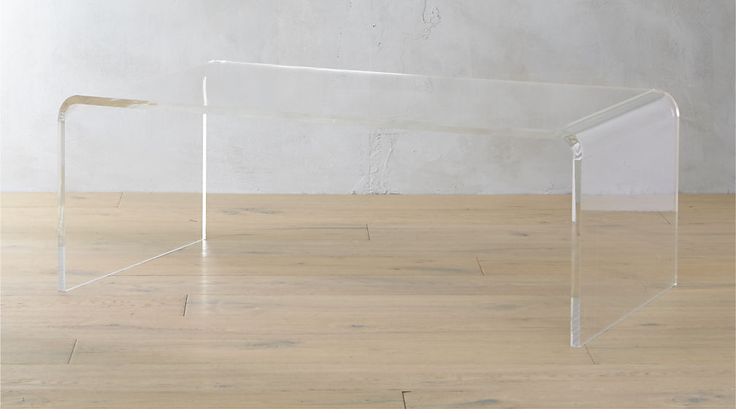 Peekaboo Acrylic Tall Coffee Table + Reviews | CB2 | Acrylic .