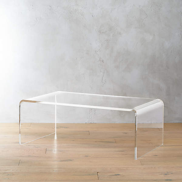 Peekaboo Acrylic Tall Coffee Table + Reviews | C