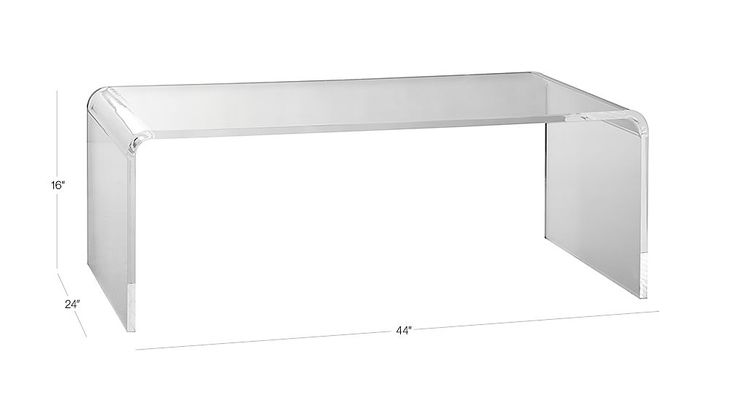 Peekaboo Acrylic Tall Coffee Table + Reviews | CB2 | Tall coffee .